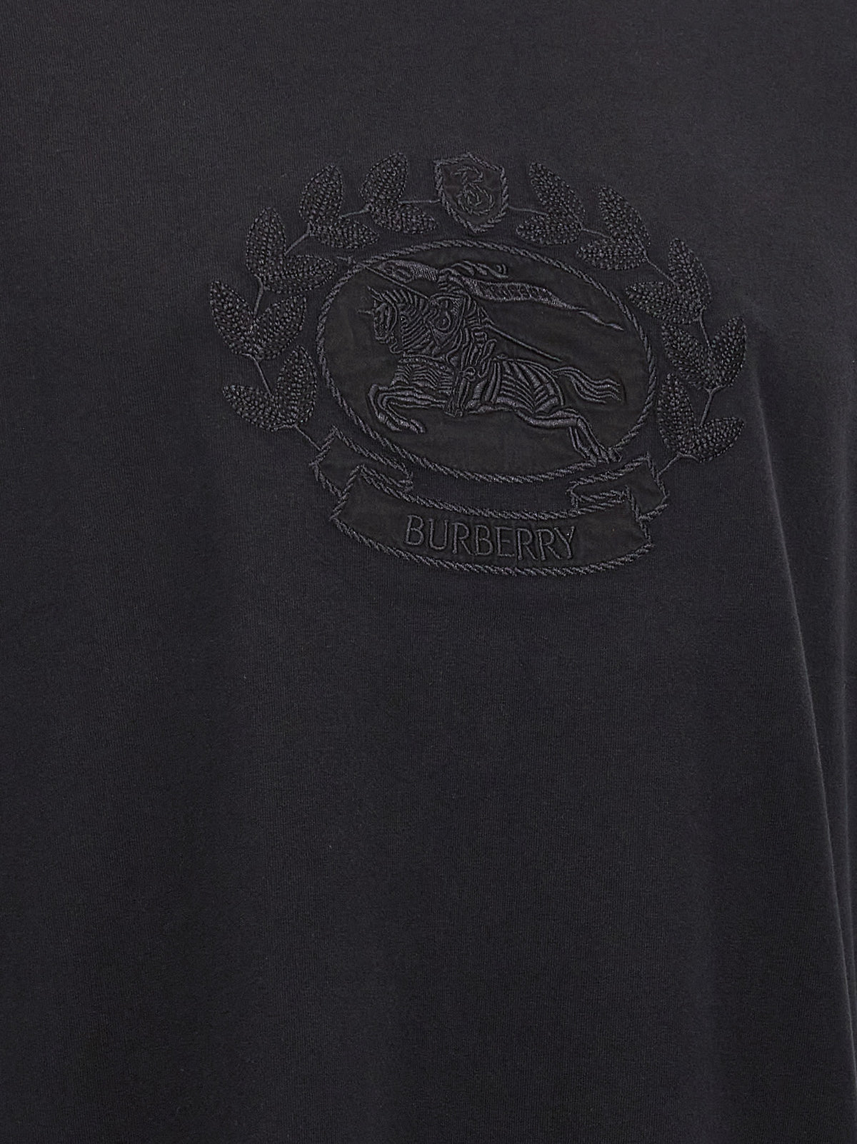 Burberry Schwarzes Baumwoll-T-Shirt