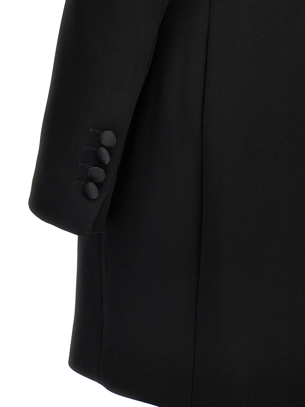 Dolce & Gabbana Schwarzer Blazer aus reiner Schurwolle