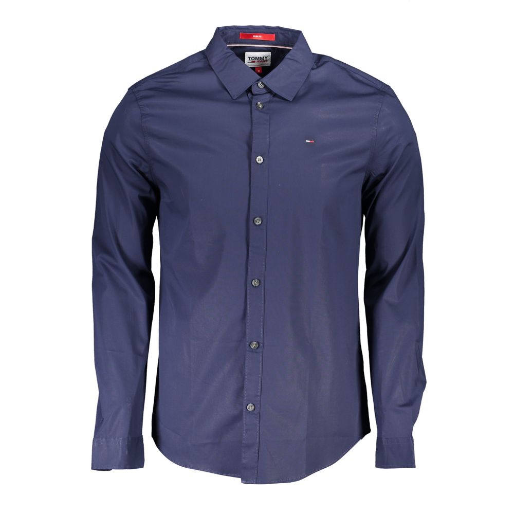 Tommy Hilfiger Blaues Baumwollhemd für Herren