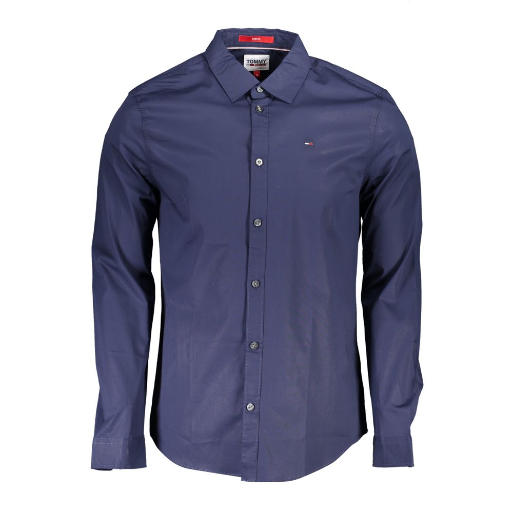 Tommy Hilfiger Blaues Baumwollhemd für Herren