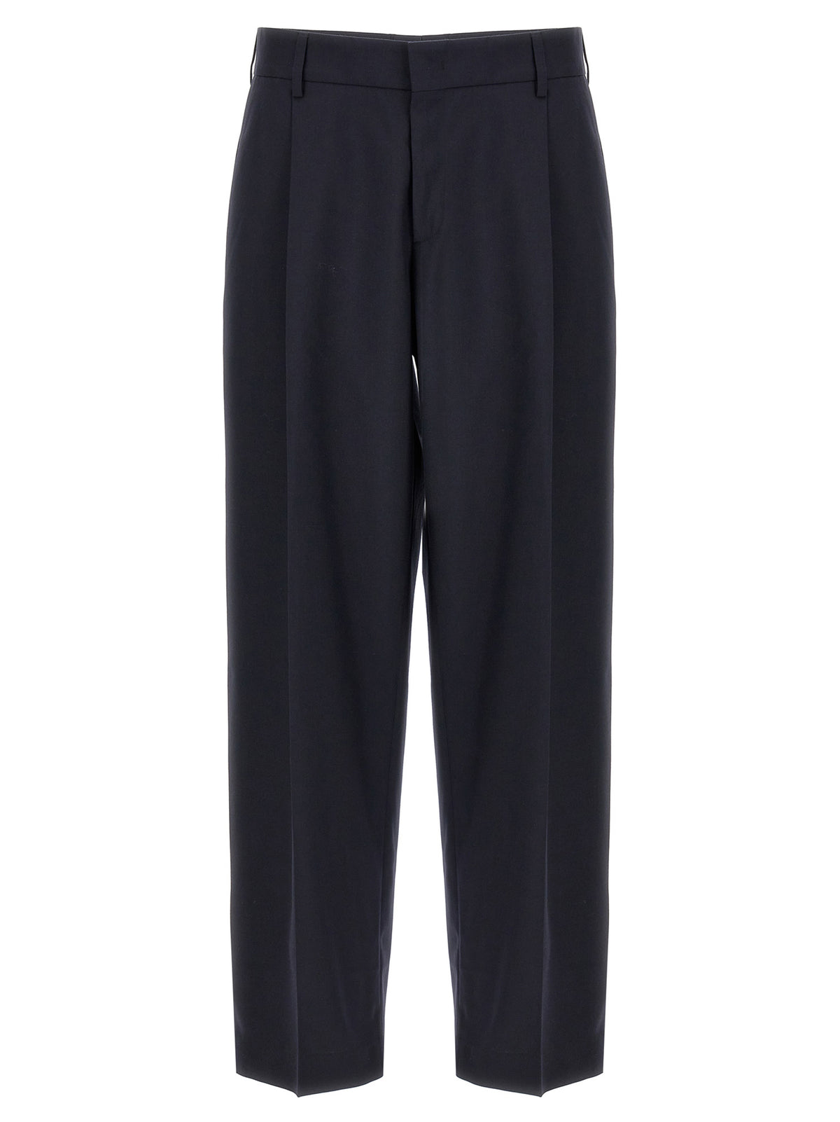 CELLAR DOOR Blaue Zigarettenhose aus Polyester