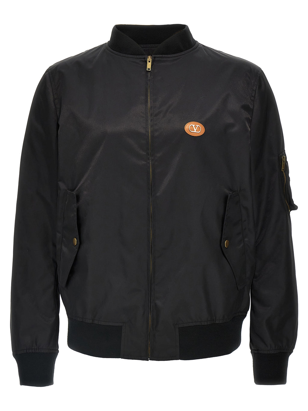 Valentino Garavani Schwarzer Bomber aus Polyamid