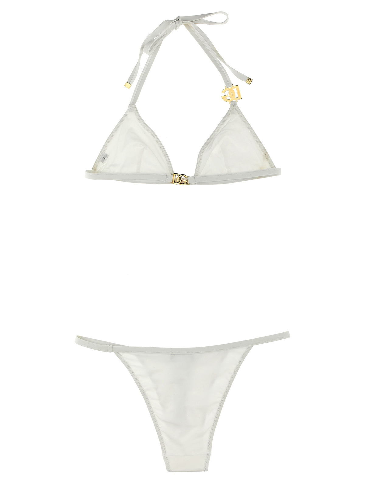 Dolce & Gabbana Weißer Bikini aus Polyamid