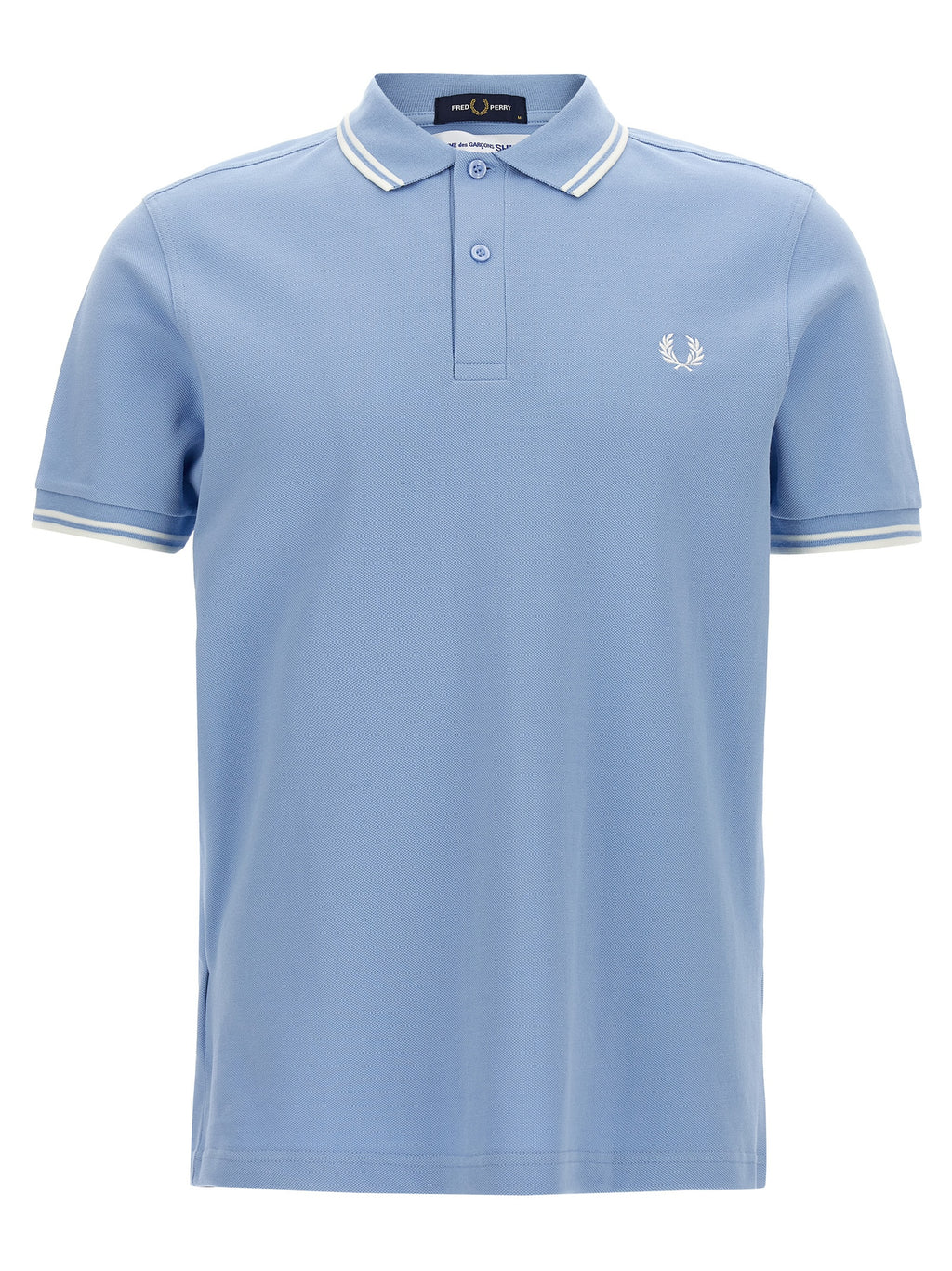 Comme Des Garçons Blaues Baumwoll-Polohemd