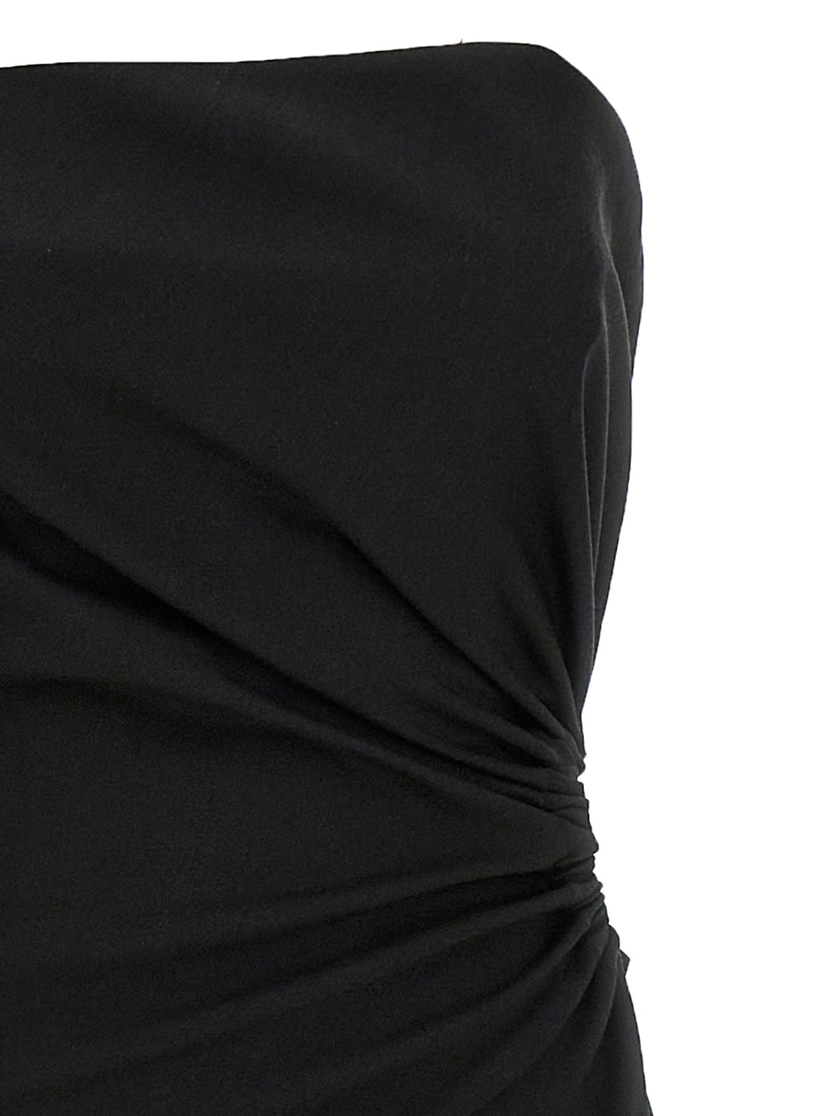 Max Mara Langes Kleid aus schwarzer Schurwolle