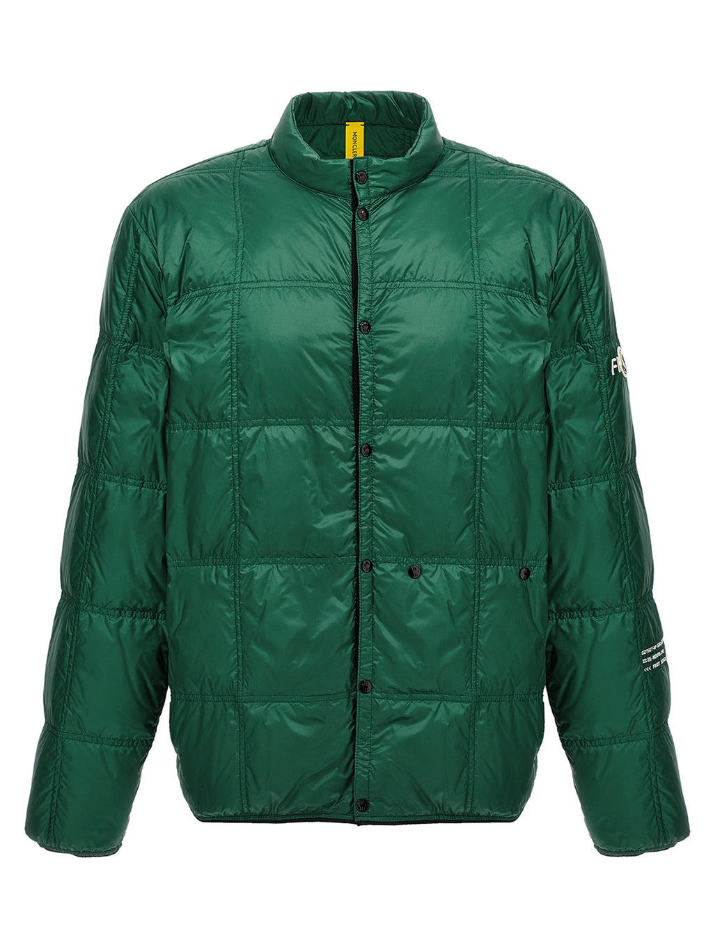 MONCLER GENIUS Zweifarbige Polyamid-Steppjacke in voller Länge
