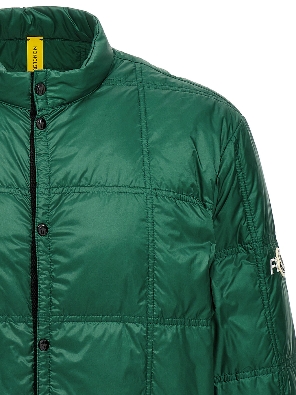 MONCLER GENIUS Zweifarbige Polyamid-Steppjacke in voller Länge