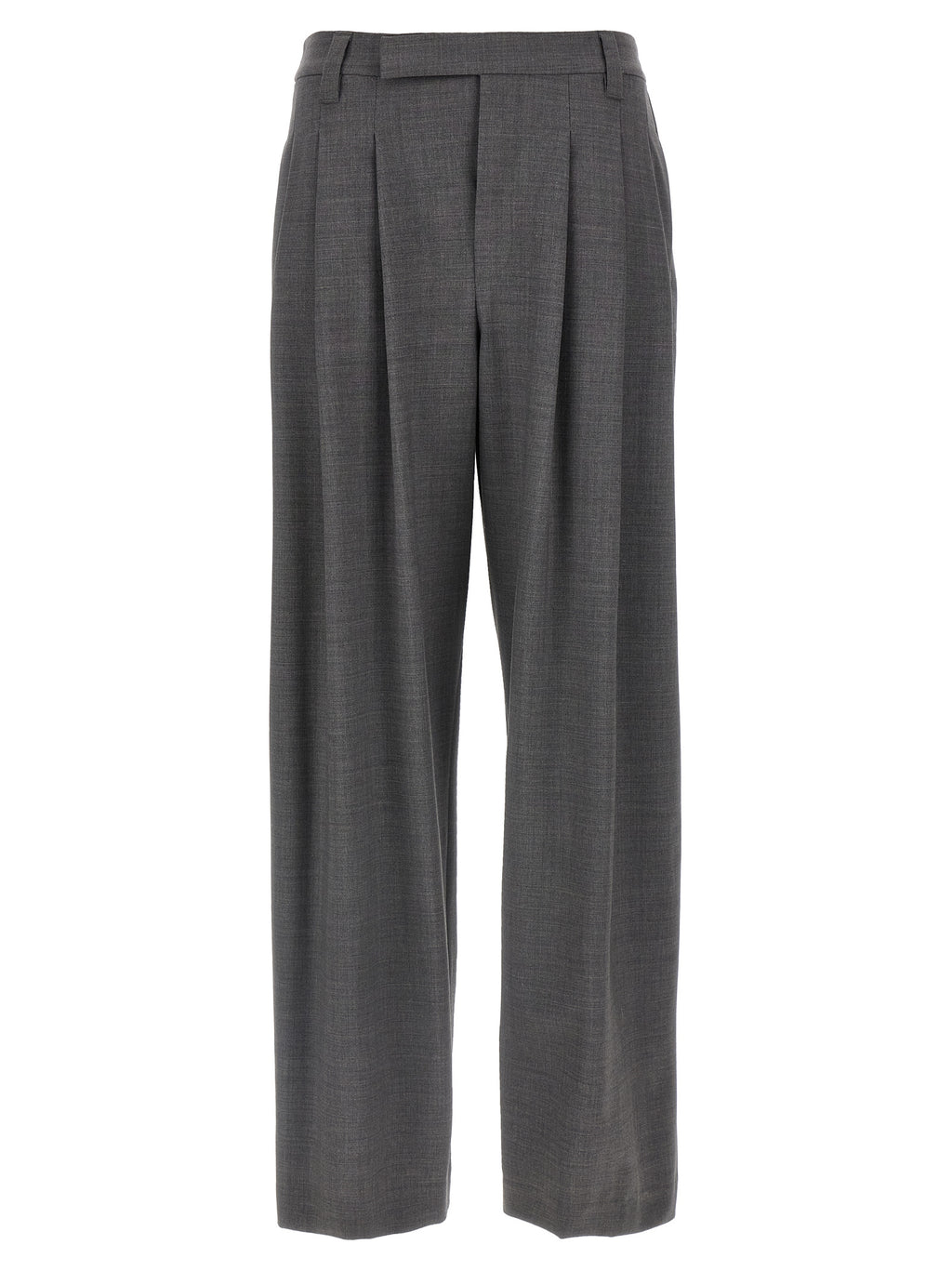 Brunello Cucinelli Graue Hose aus reiner Schurwolle