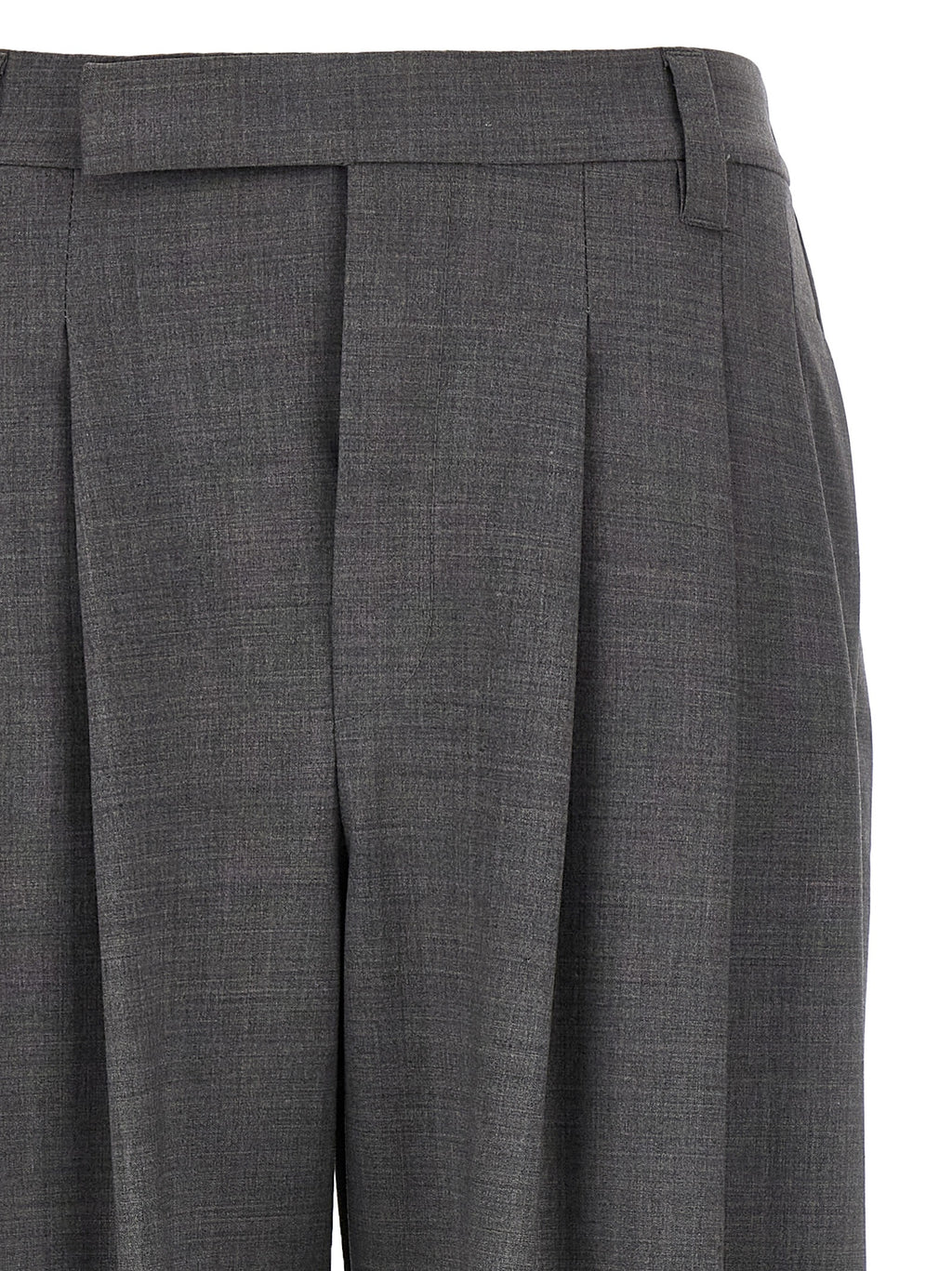 Brunello Cucinelli Graue Hose aus reiner Schurwolle