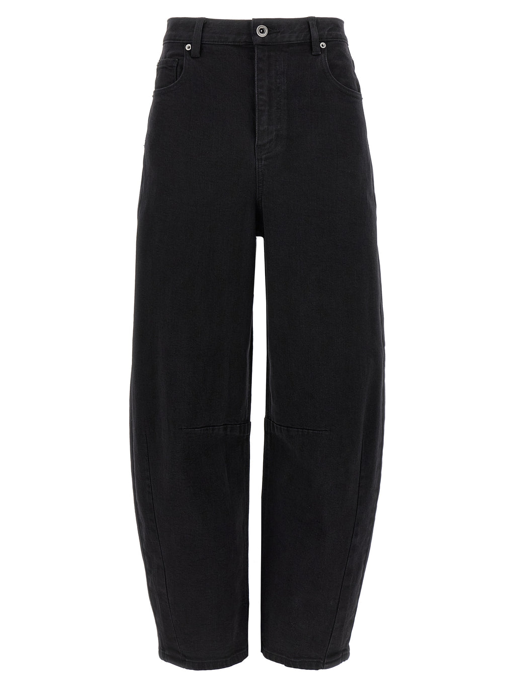 Self-Portrait Schwarze Jeans aus Baumwolle mit geradem Bein