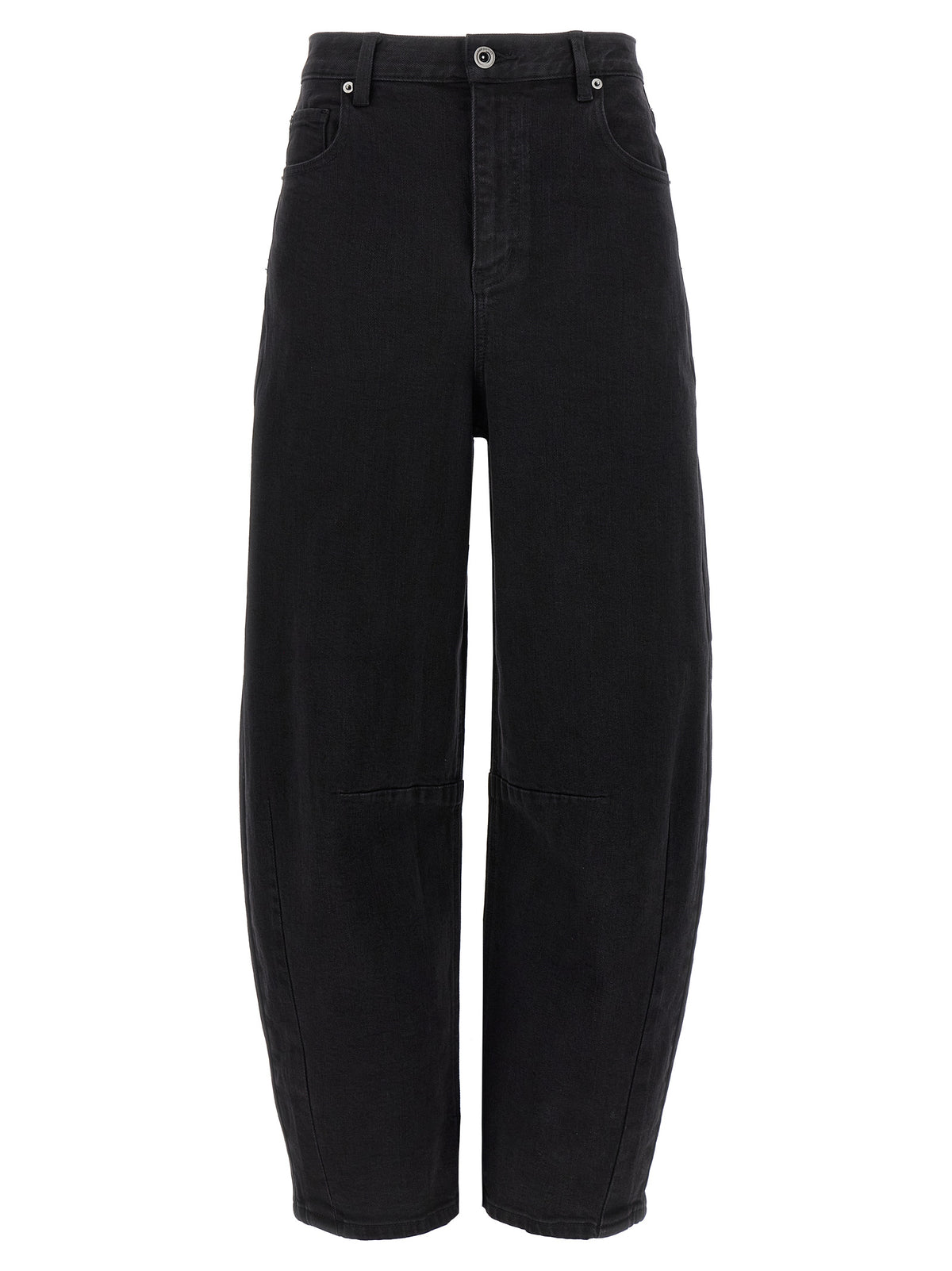 Self-Portrait Schwarze Jeans aus Baumwolle mit geradem Bein