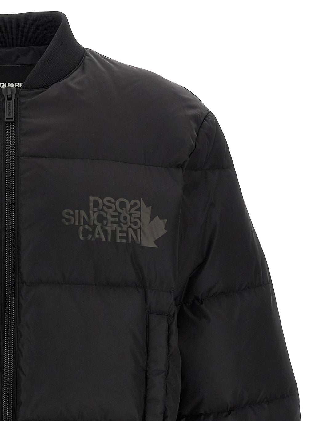 Dsquared² Schwarzer Bomber aus Polyamid