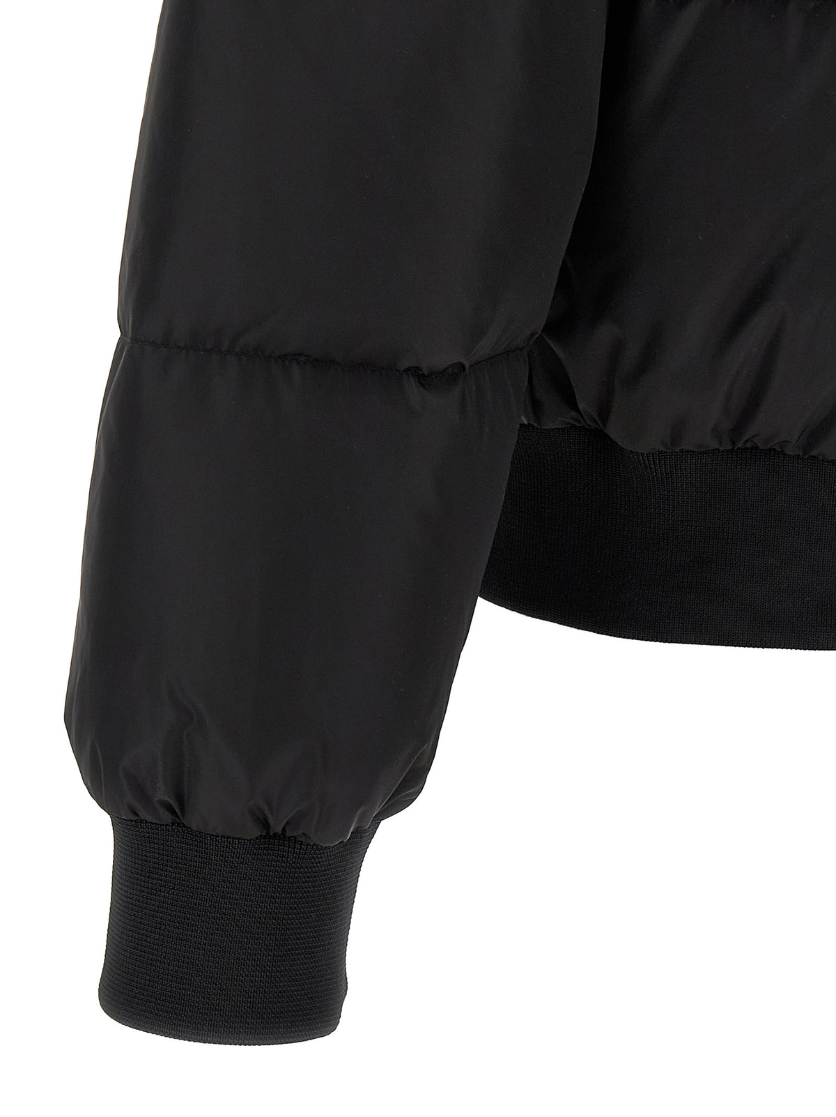 Dsquared² Schwarzer Bomber aus Polyamid