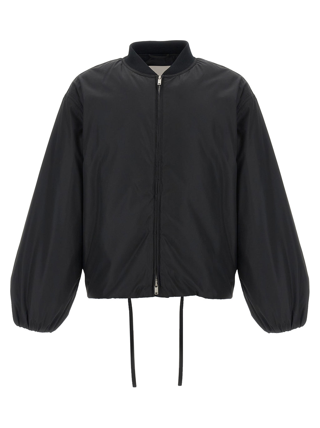 Jil Sander Schwarzer Bomber aus Polyester