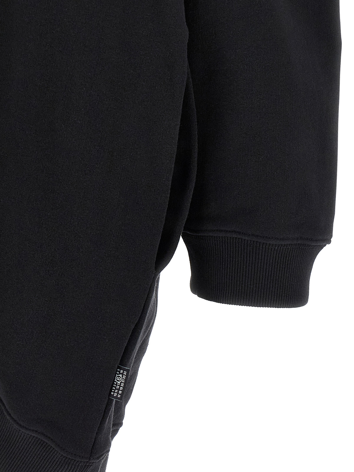 MM6 Maison Margiela Schwarzes kurzes Baumwollkleid