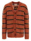 Marni Orange Strickjacke aus Mohair