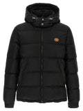 Valentino Garavani Schwarze Polyamid-Jacke in voller Länge