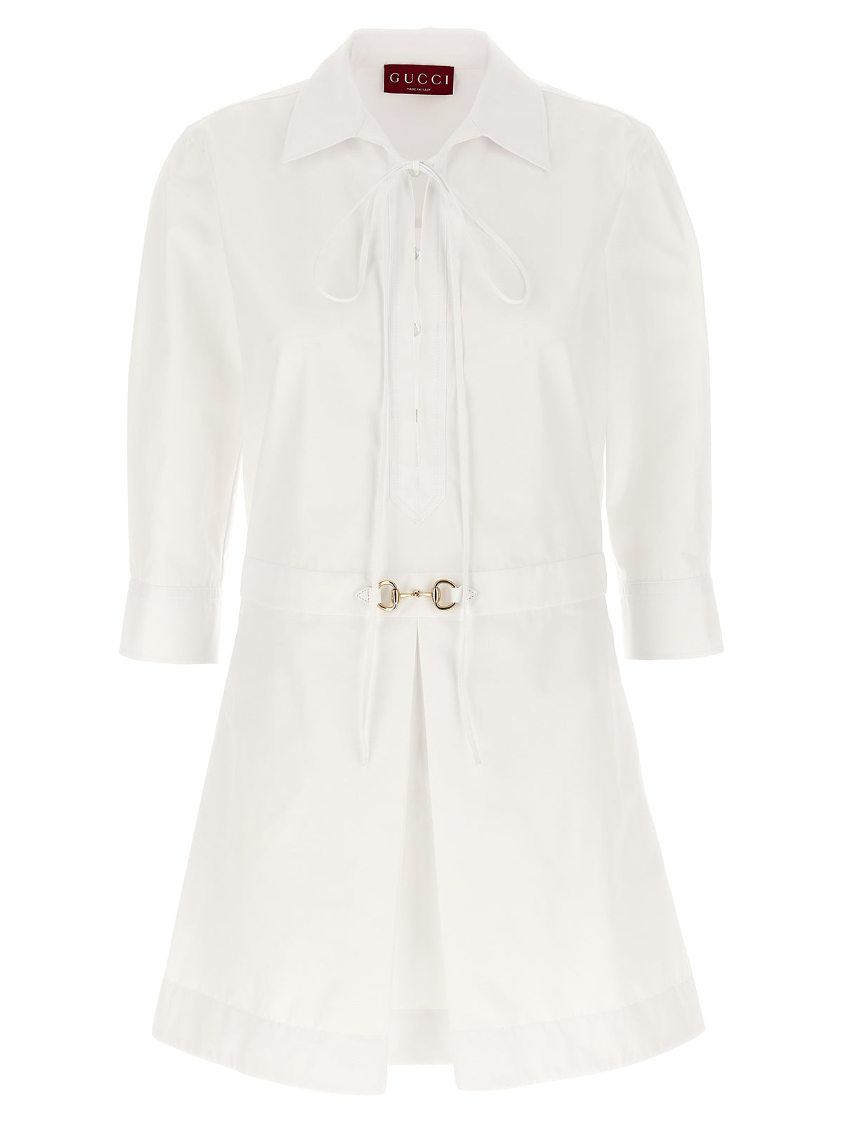 Gucci Weißes Baumwoll-Kurzkleid
