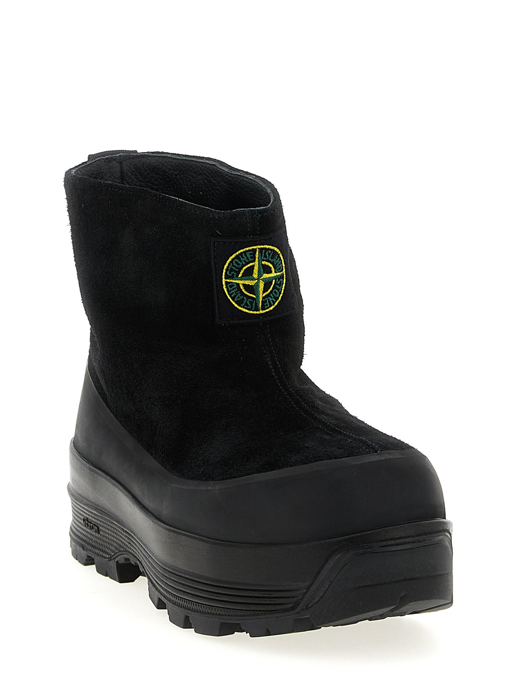 Stone Island Schwarze Gummistiefeletten