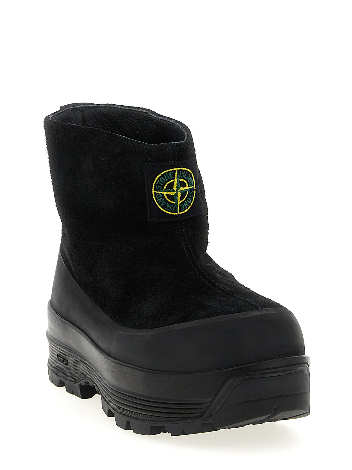 Stone Island Schwarze Gummistiefeletten