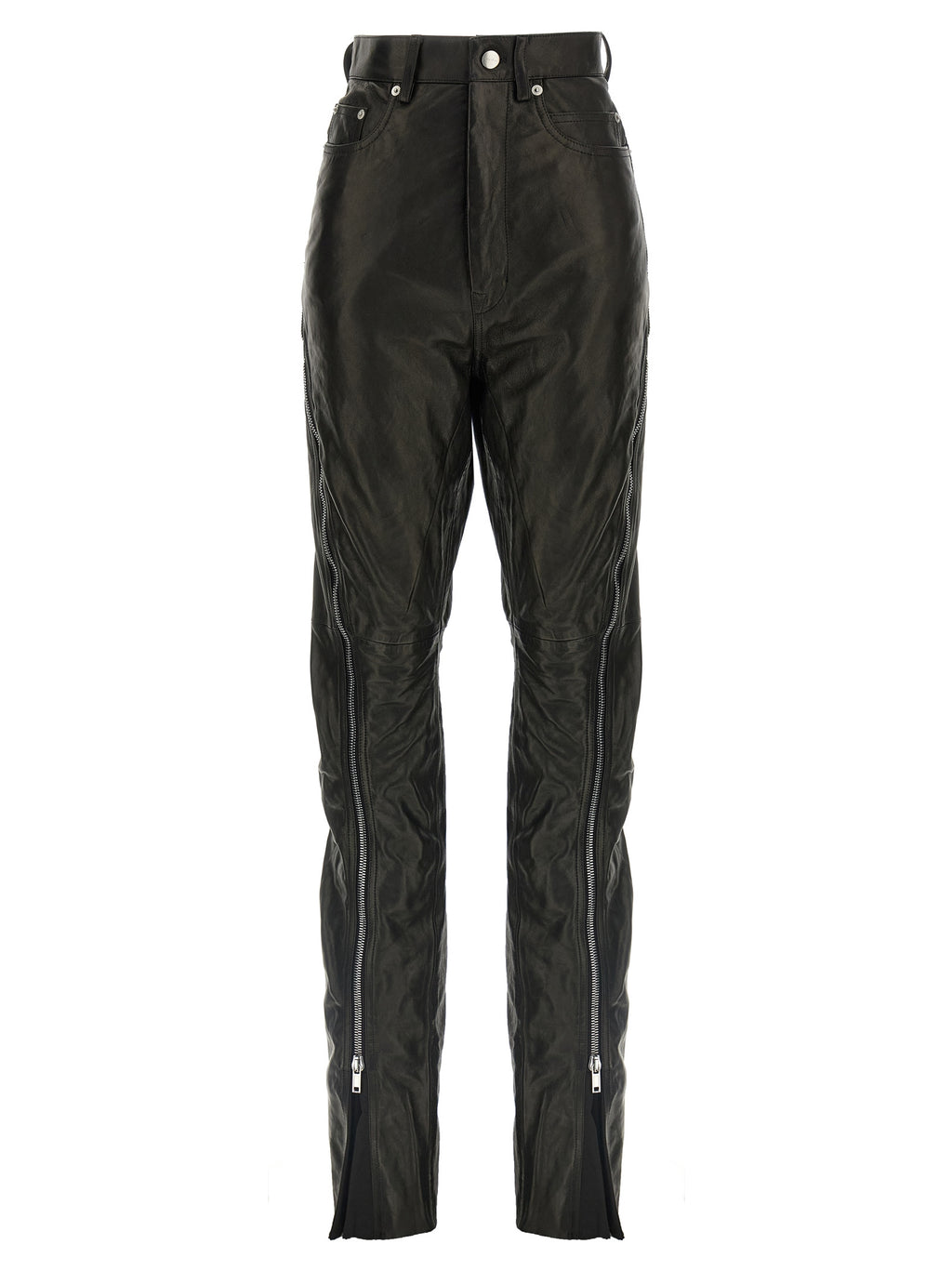 Rick Owens Schwarze Lederhose