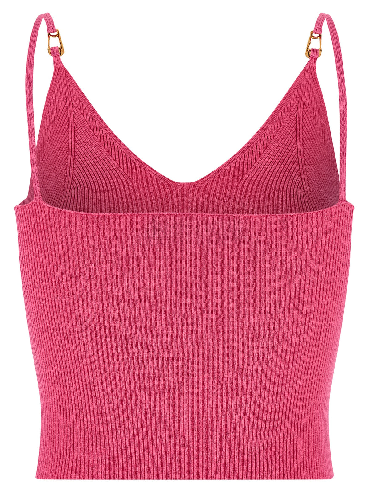 Versace Ärmelloses T-Shirt aus Viskose in Fuchsia