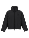Dsquared² Schwarze Polyester-Jacke in voller Länge