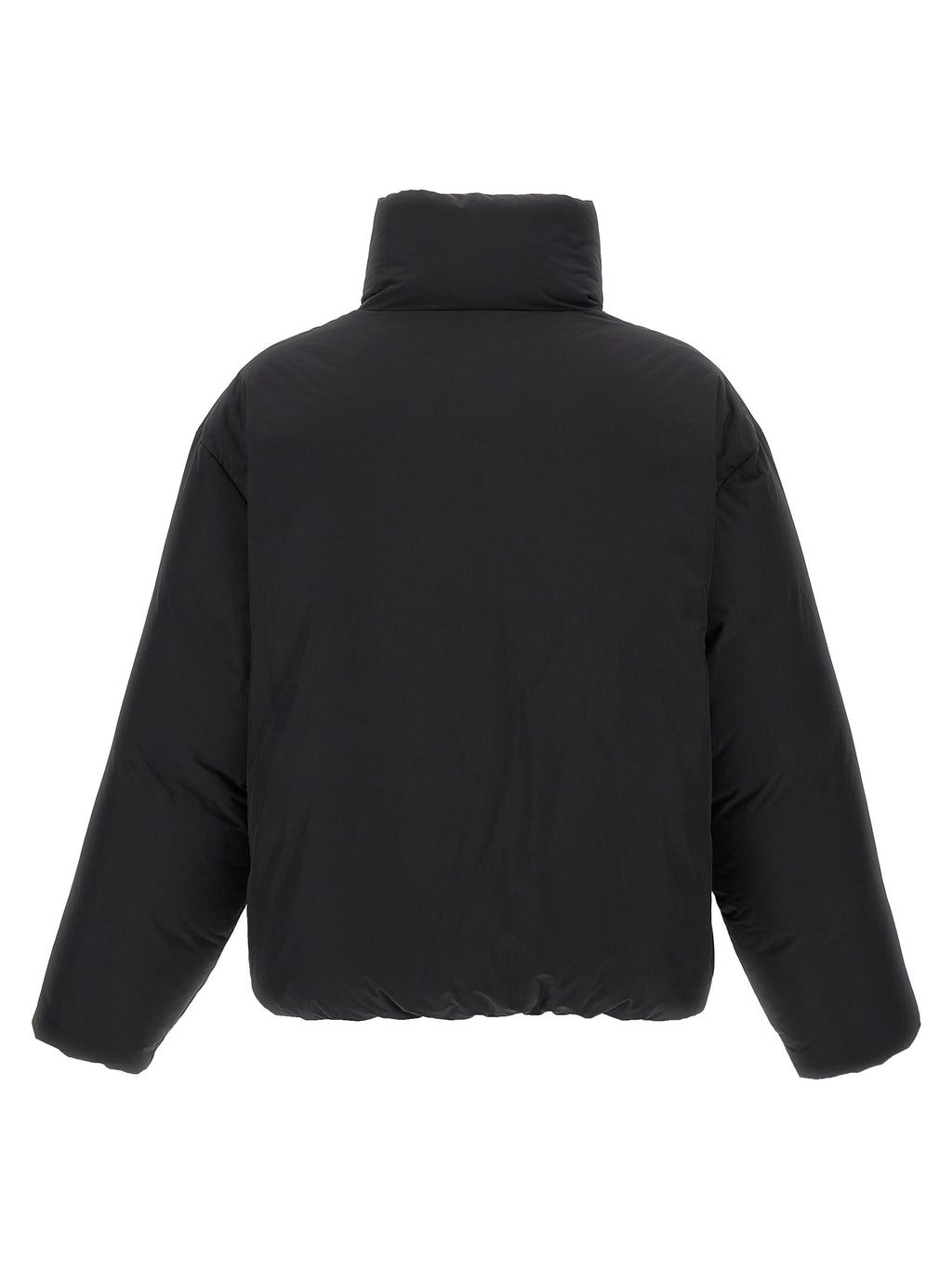 Dsquared² Schwarze Polyester-Jacke in voller Länge