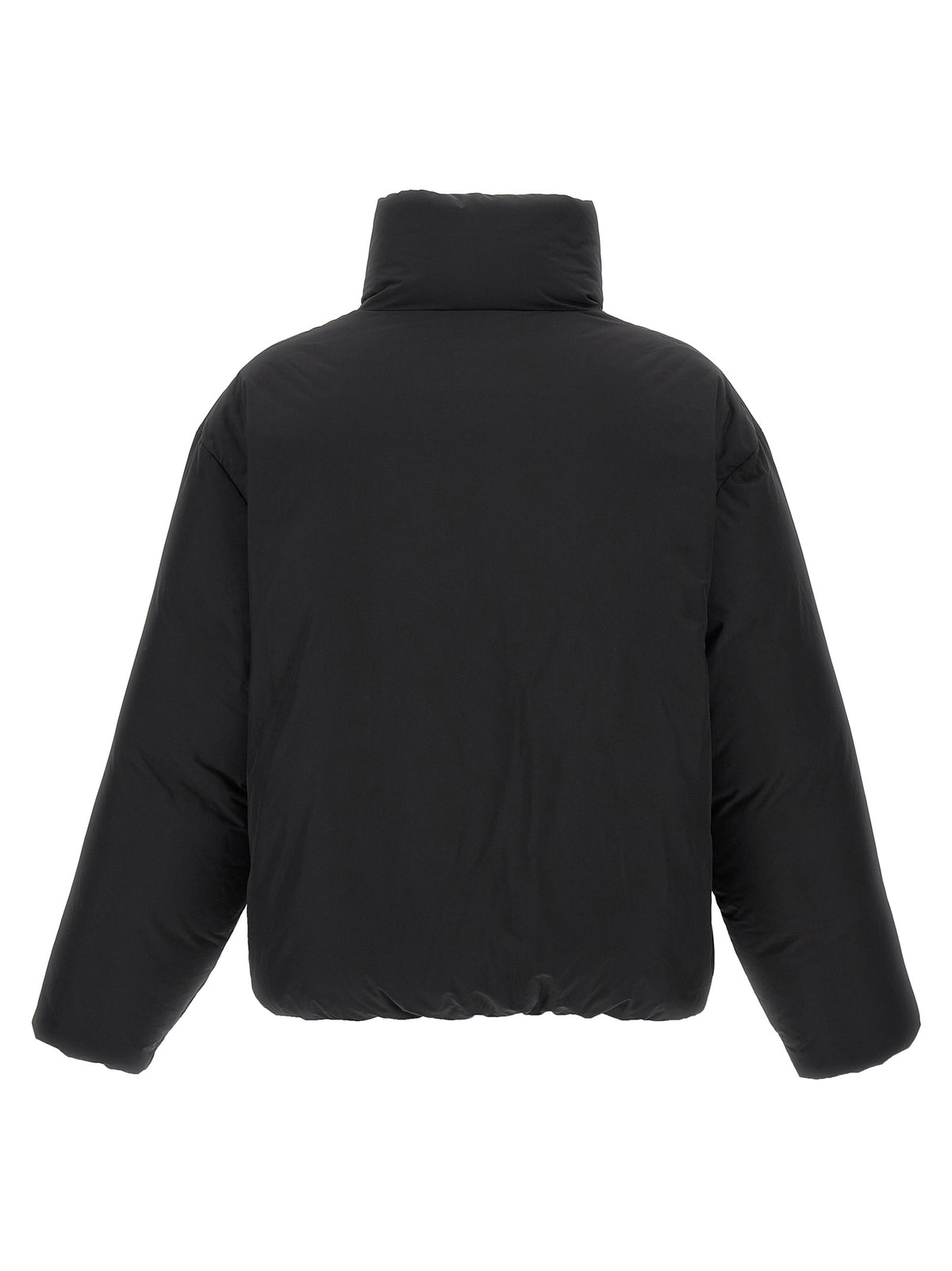 Dsquared² Schwarze Polyester-Jacke in voller Länge