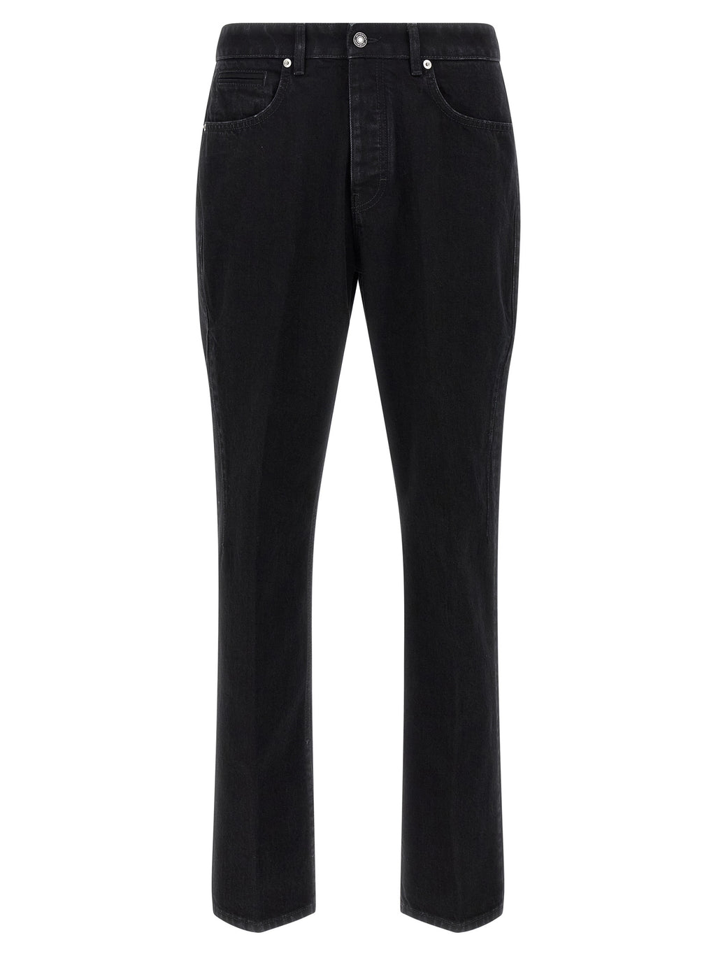 Givenchy Schwarze Baumwoll-Jeans mit geradem Bein