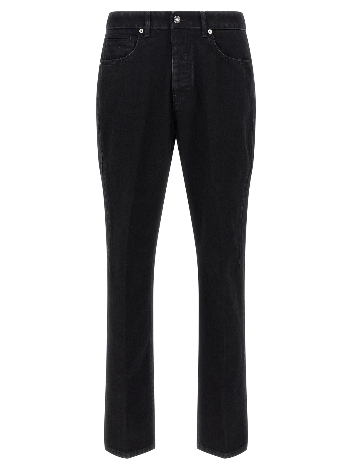 Givenchy Schwarze Baumwoll-Jeans mit geradem Bein