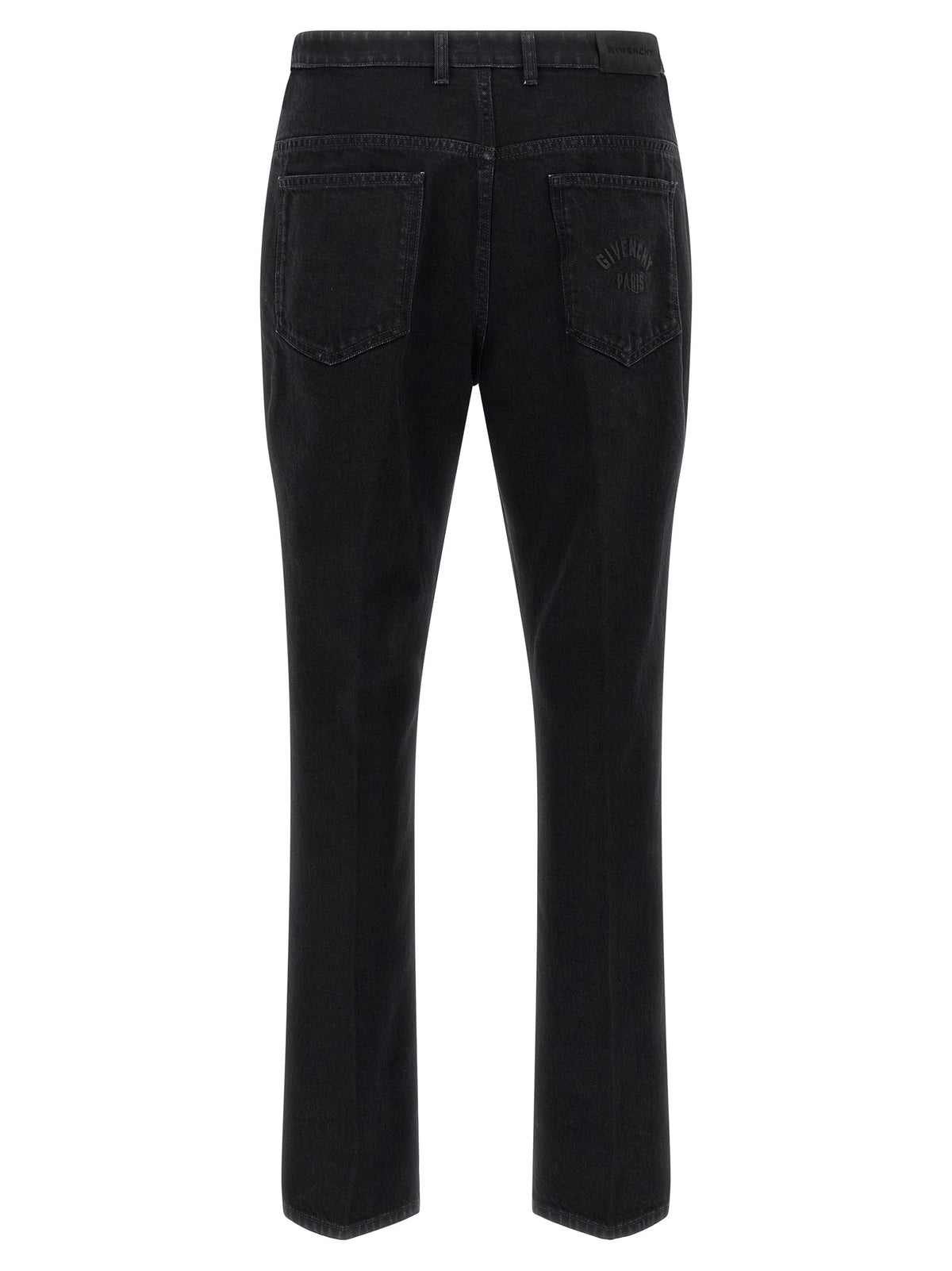 Givenchy Schwarze Baumwoll-Jeans mit geradem Bein