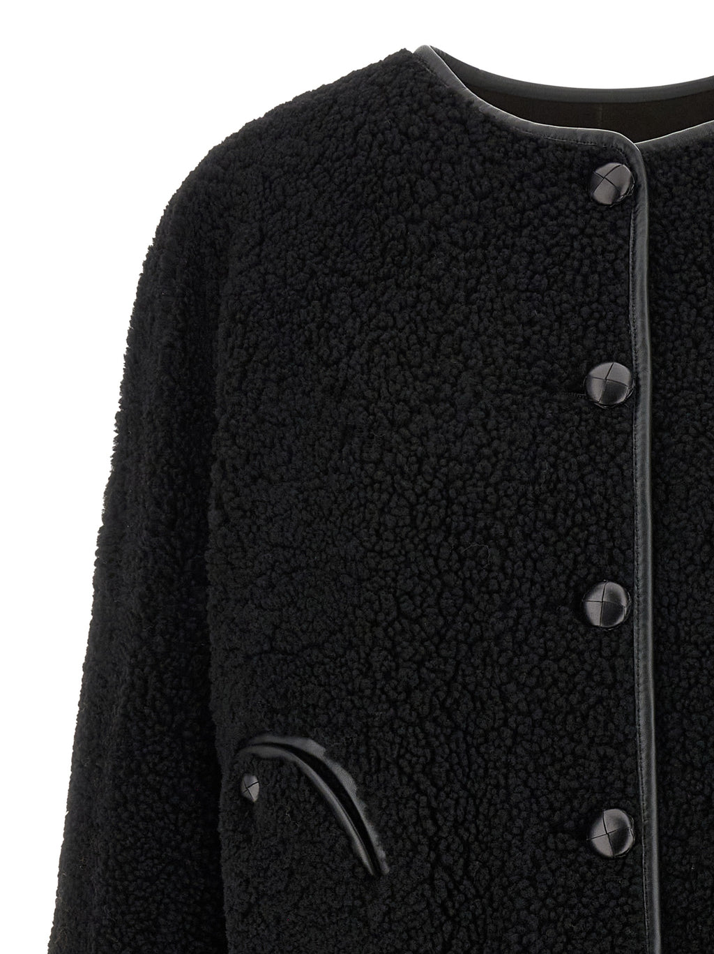 Blazé Milano Schwarze Lammleder-Shell-Jacke