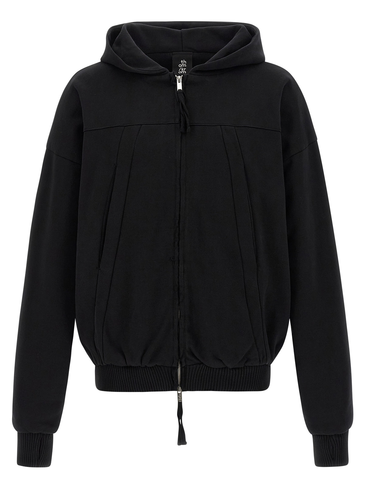 Thom Krom Schwarzer Baumwoll-Sweatshirt