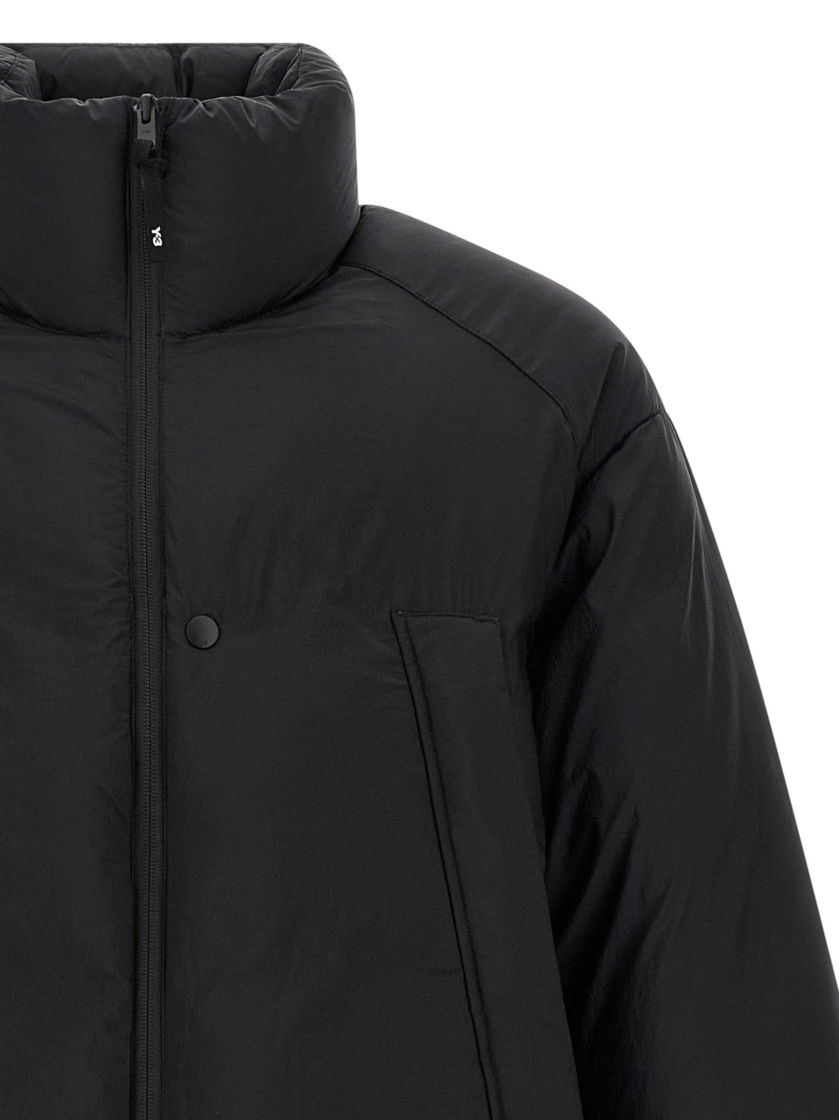 Y-3 Schwarze Polyamid-Shell-Jacke