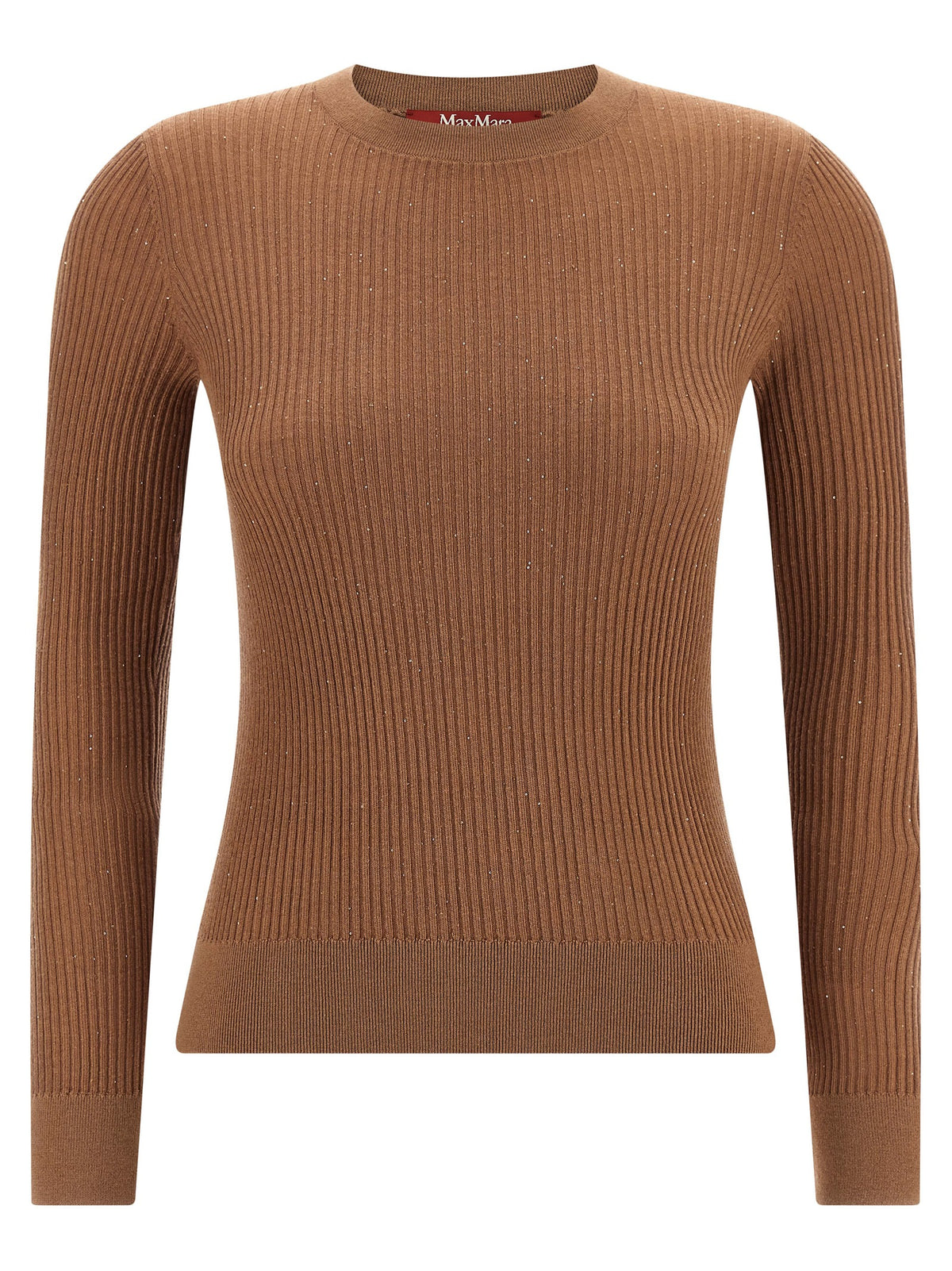 Max Mara Beige Seidenstrickjacke