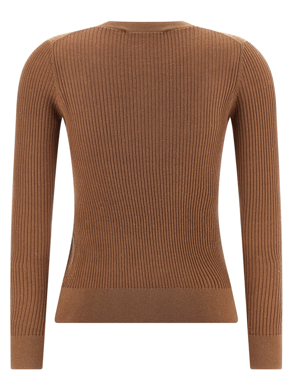 Max Mara Beige Seidenstrickjacke