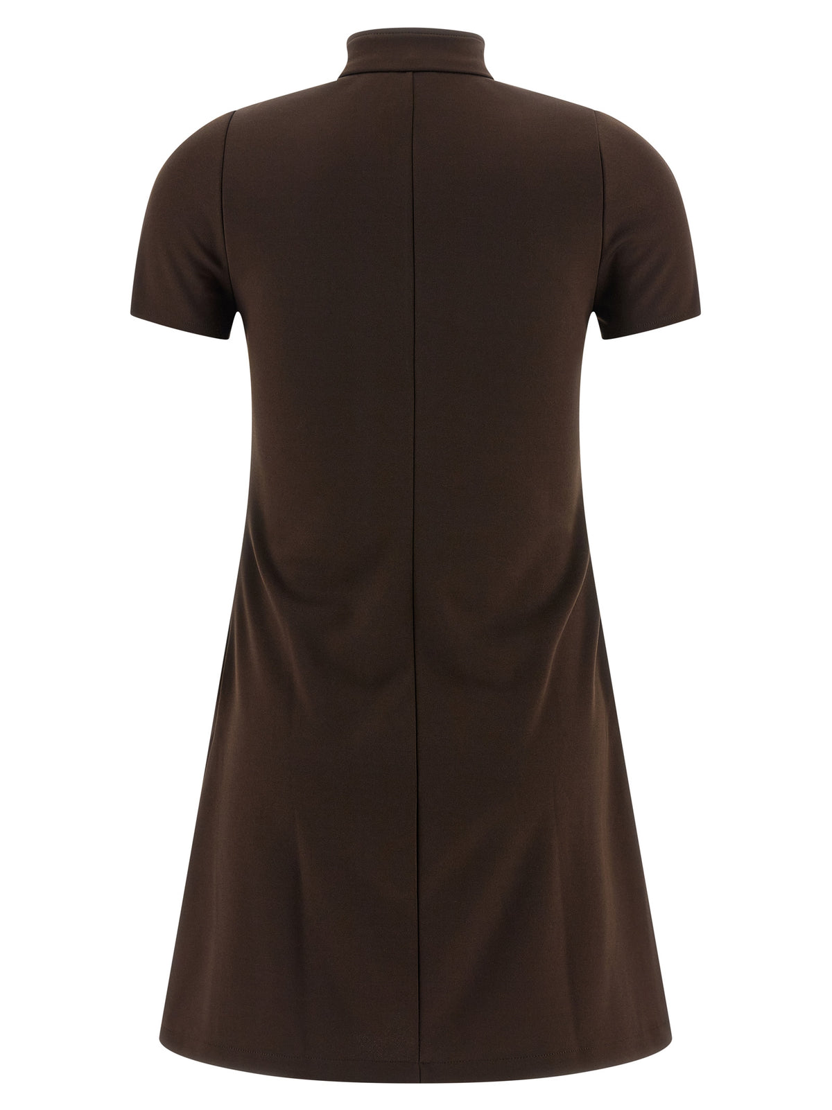 Courrèges Kurzes Braunes Kleid Aus Polyester
