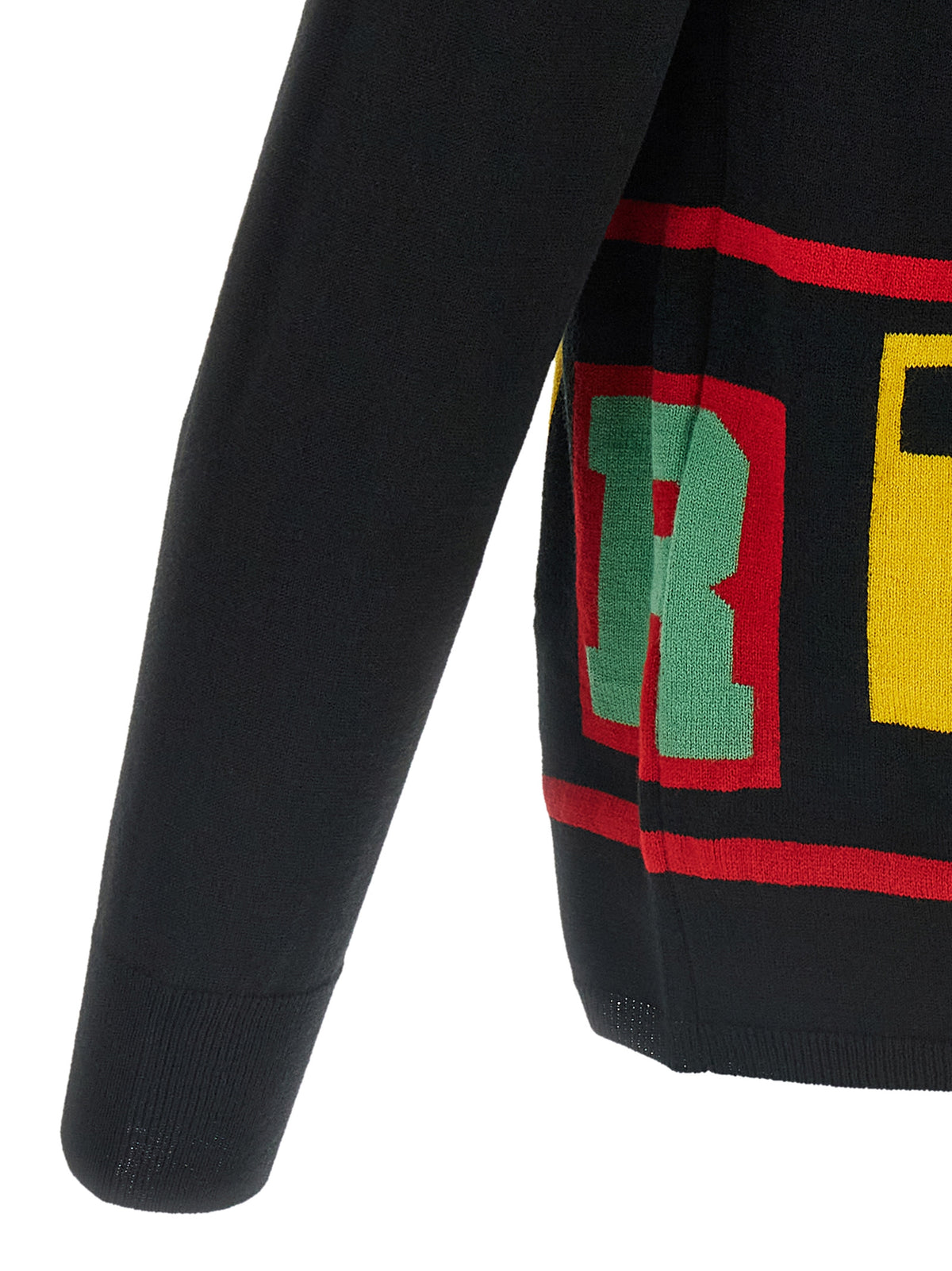 Comme Des Garçons Schwarzer Cardigan aus Acetat