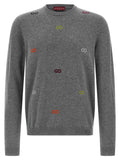 Gucci Grauer Kaschmir-Strickjacke