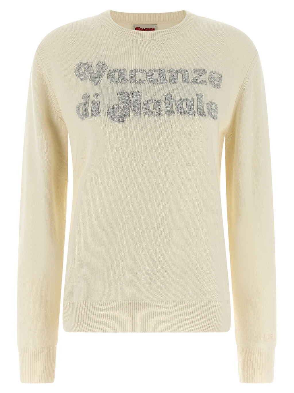MC2 Saint Barth Weiße Wollstrickjacke