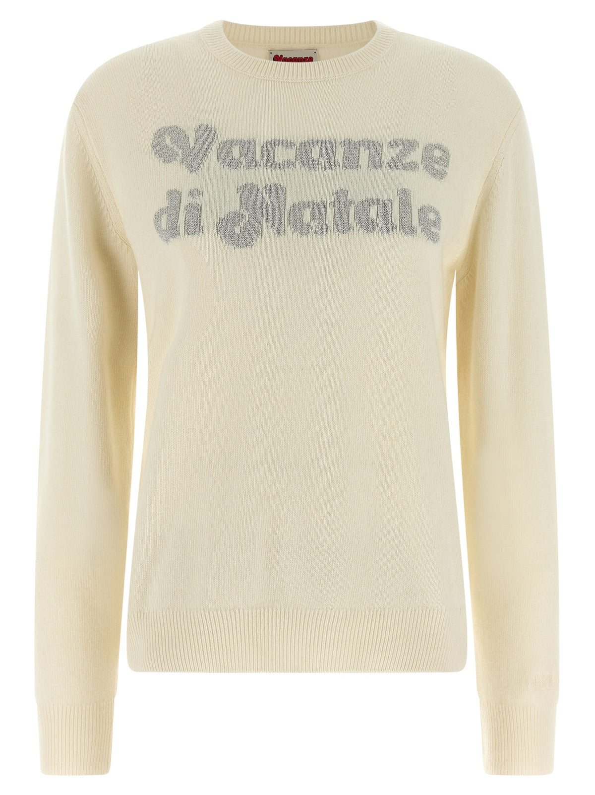 MC2 Saint Barth Weiße Wollstrickjacke