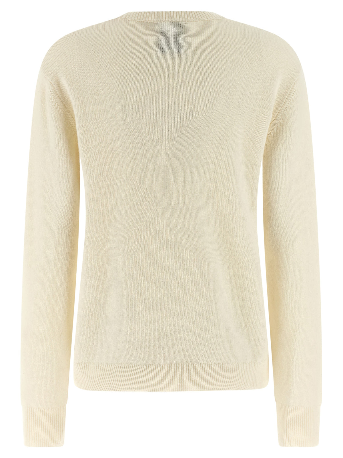 MC2 Saint Barth Weiße Wollstrickjacke