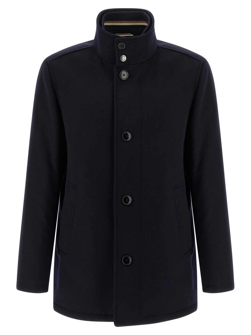 Hugo Boss Blauer Wollmantel