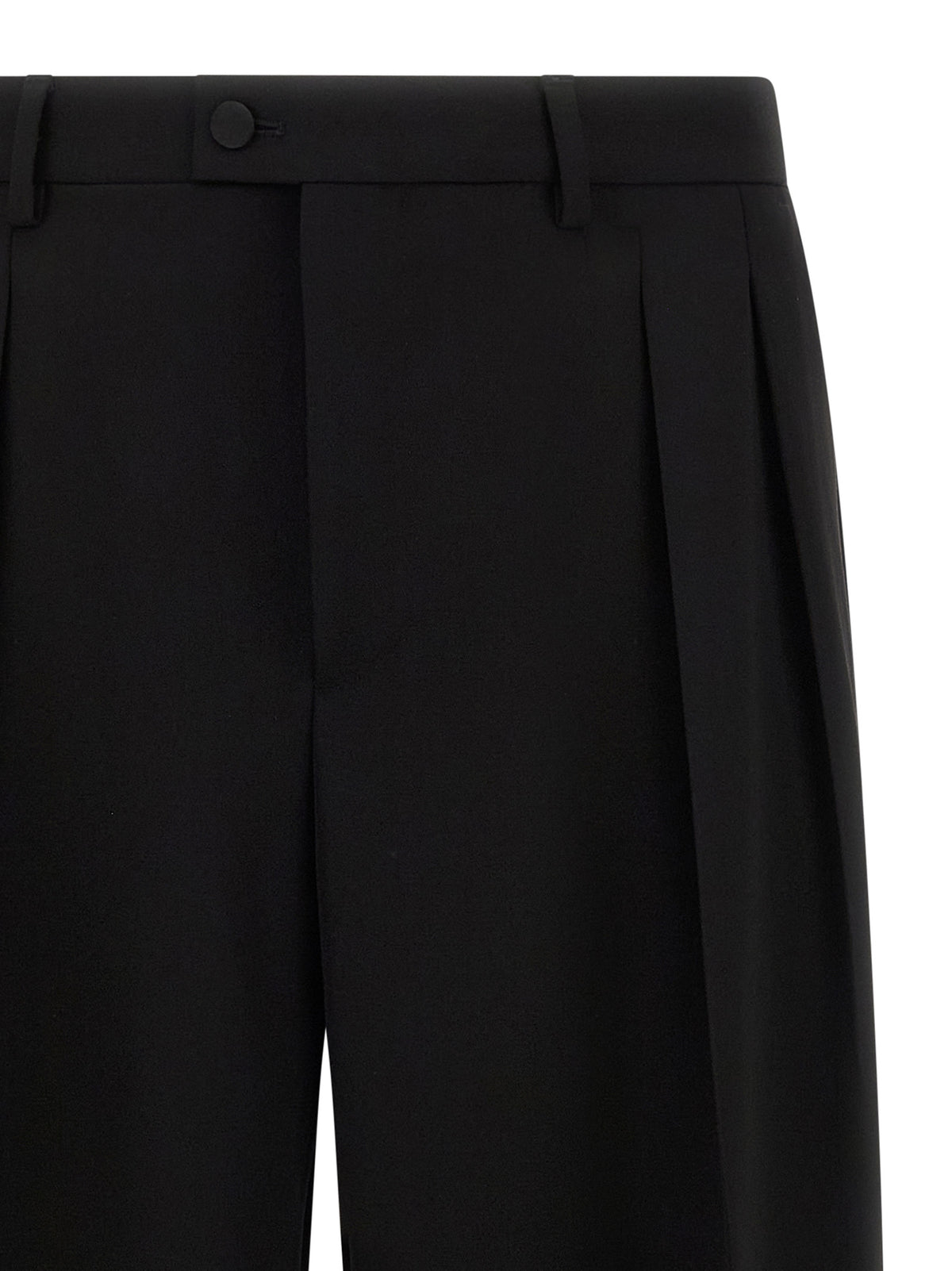 Dolce & Gabbana Schwarze Hose aus reiner Schurwolle