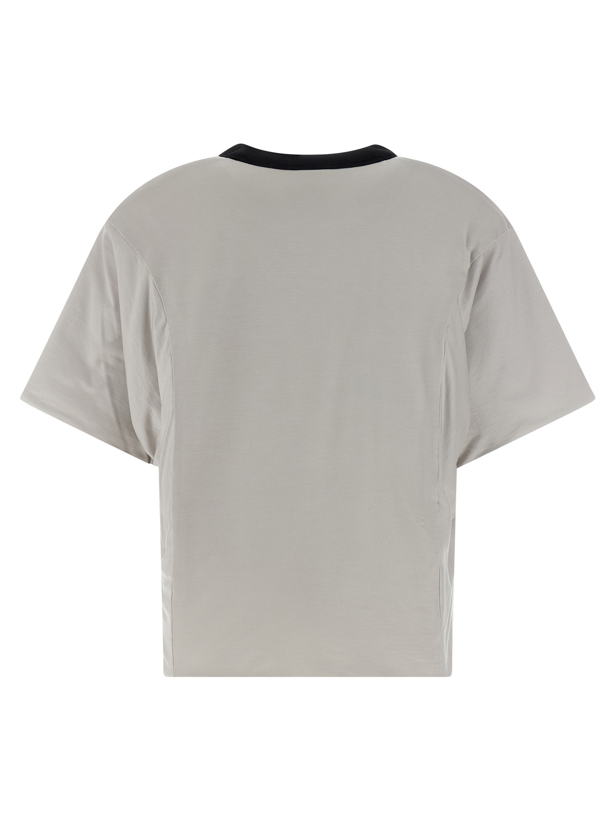 Y-3 Graues Lyocell T-Shirt