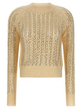 Ermanno Scervino Beige Virgin Wool Cardigan