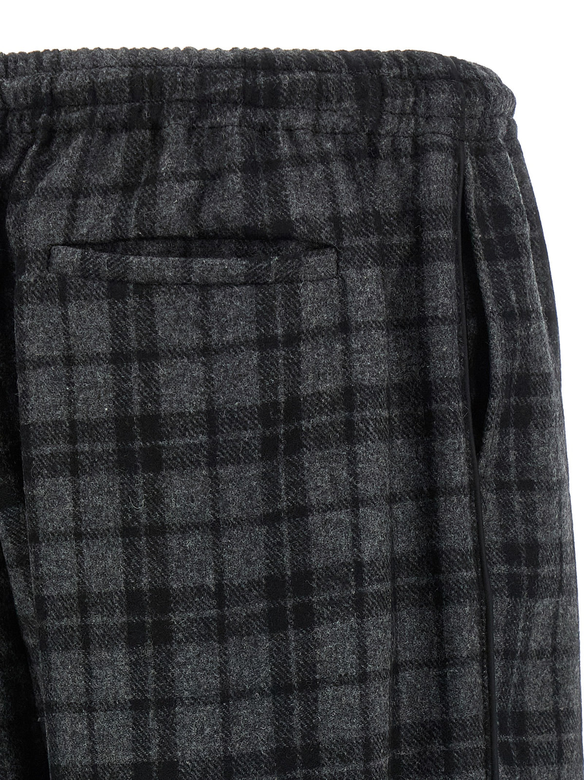 WILLY CHAVARRIA Graue Woll-Freizeithose