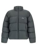Balenciaga Graue Polyamid-Jacke in voller Länge