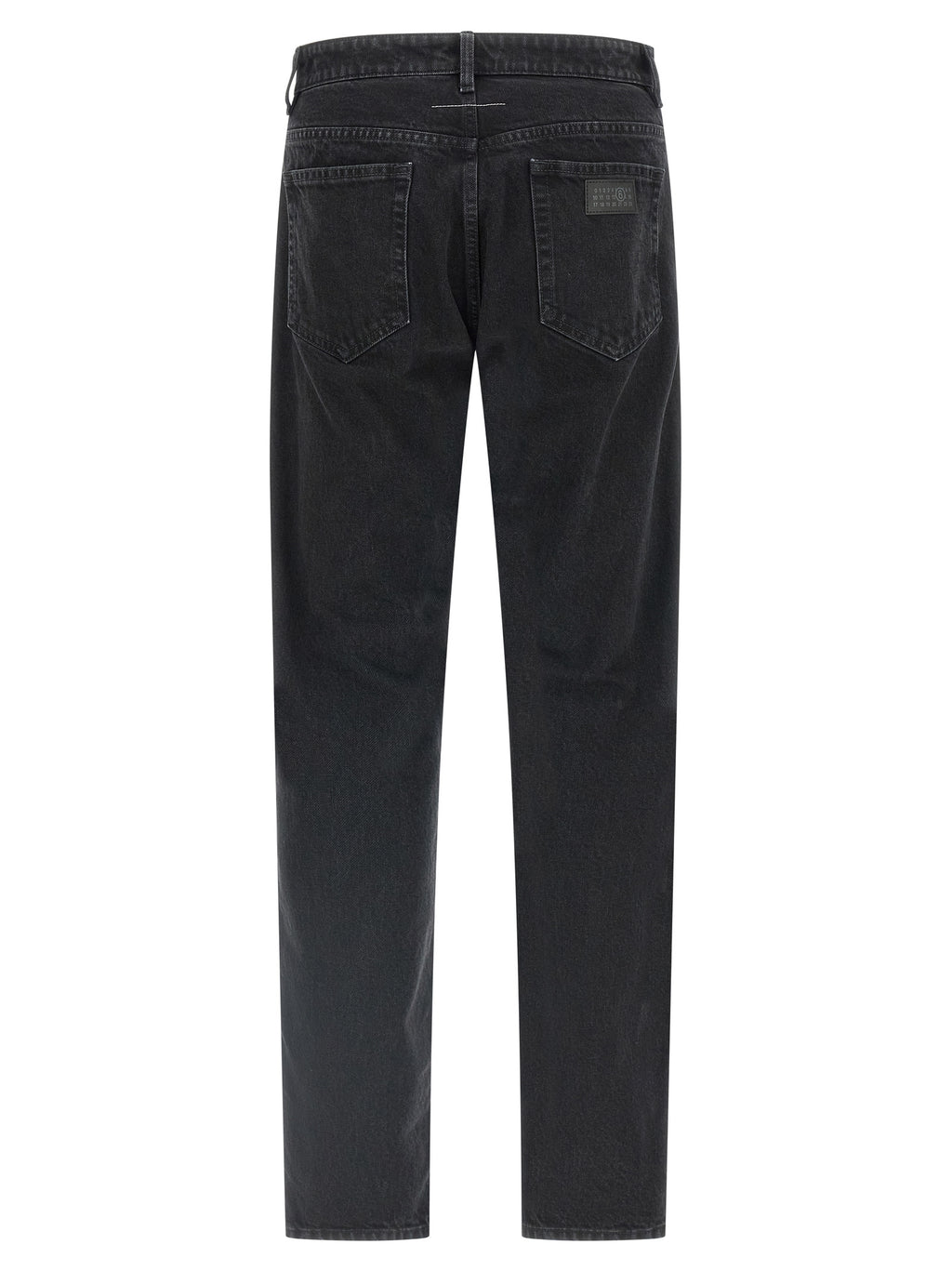 MM6 Maison Margiela Schwarze Baumwoll-Jeans mit schmal zulaufendem Bein